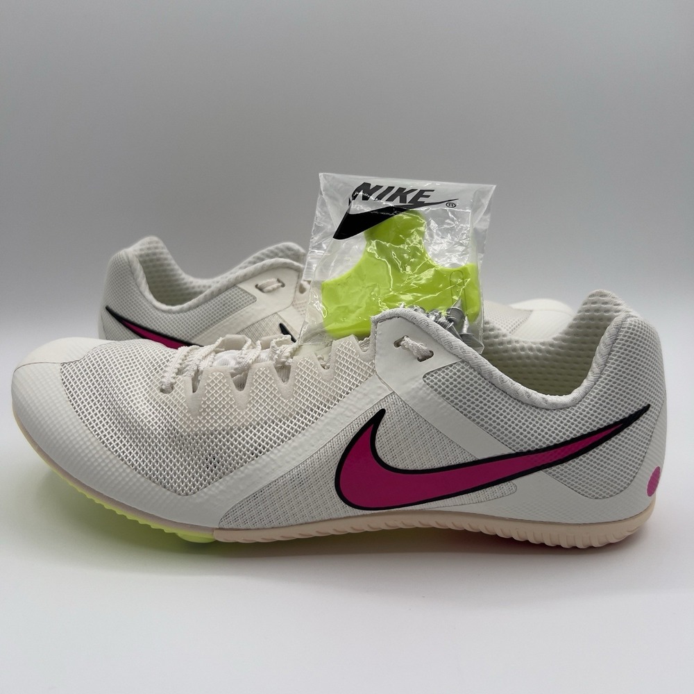 Nike Zoom‎ Rival Multi Event Track Spikes White Pink Mens Size 11.5 DC8749-101